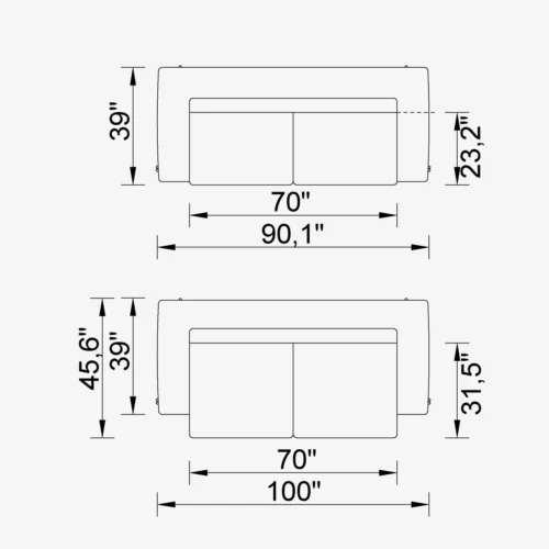 Amour 2.5 Sofa - Image 2