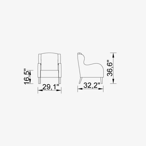 Bond Accent Chair (Stitched) - Image 2
