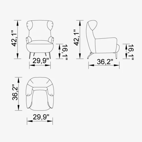 Panda Accent Chair - Image 3