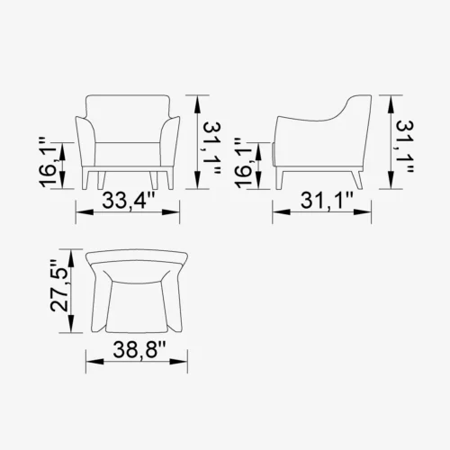 Polo Accent Chair - Image 3
