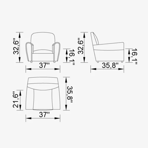 Roma Accent Chair - Image 3