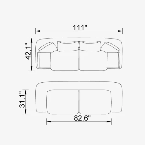 Bugatti Evo 4 Sofa - Image 4