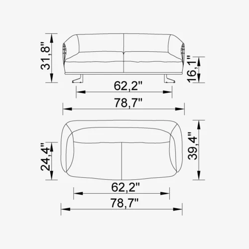 California 2,5 Sofa - Image 2