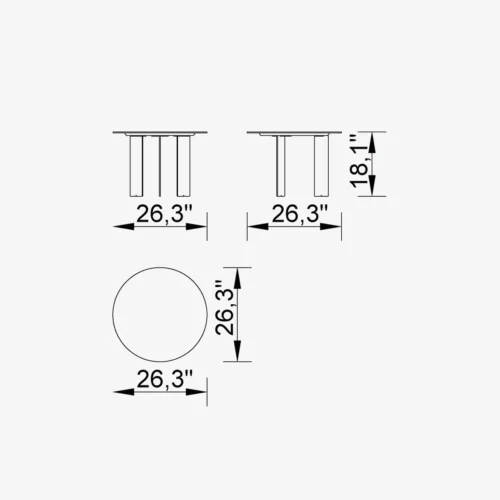 Heritage Side Table (Glass) - Image 4
