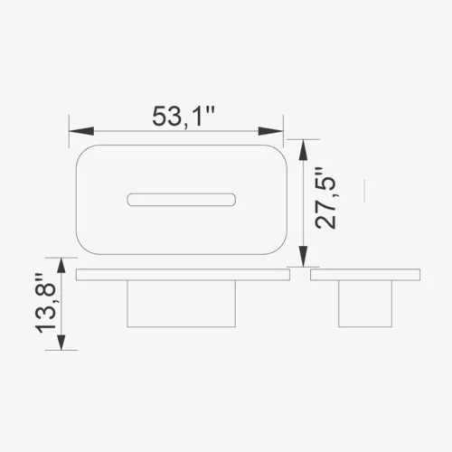 Platinum Coffee Table (Rectangle) - Image 2