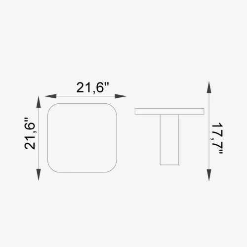 Platinum Side Table - Image 2