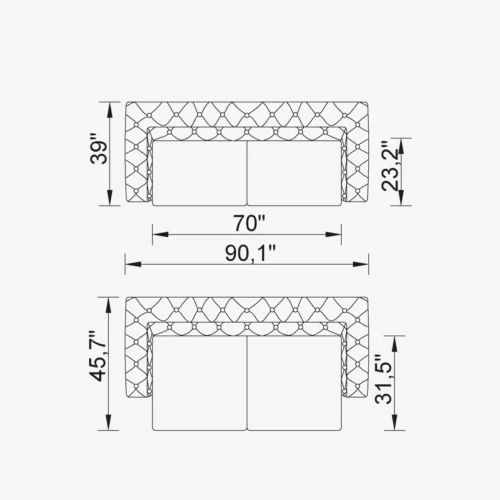 Giovanni 3 Sofa - Image 2