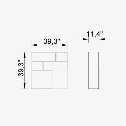 Hector TV stand wall unit L - Image 5