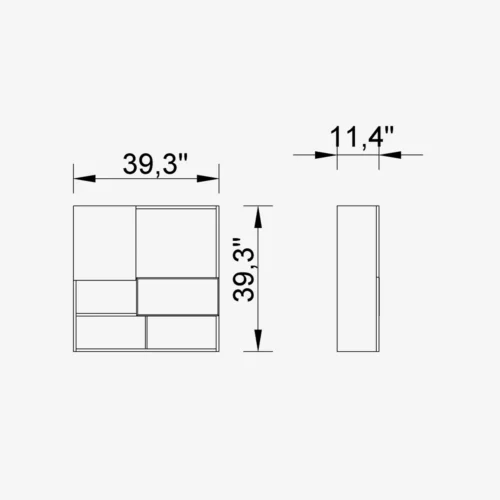 Hector TV stand wall unit R - Image 5