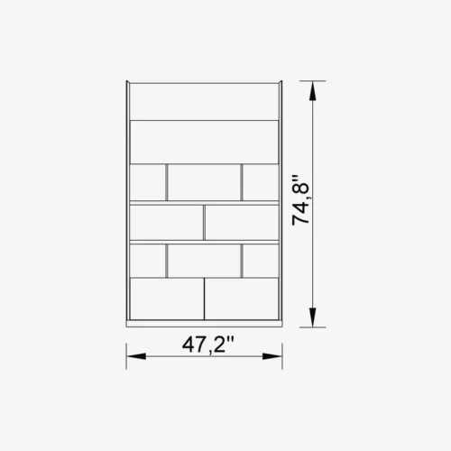 Luis Bookcase Module (Big) - Image 2
