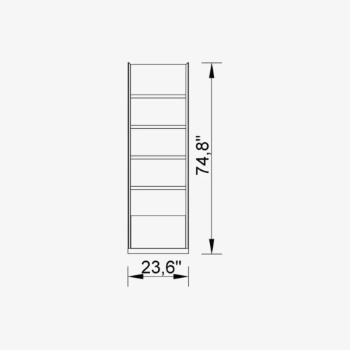 Luis Bookcase Module (Small) - Image 2