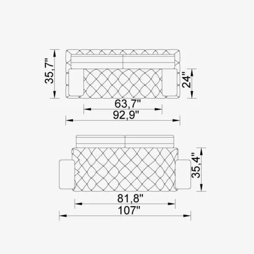 Marseille 3 Sofa - Image 5