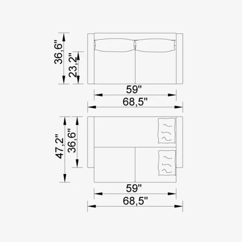 Metropol 2 Sofa - Image 2