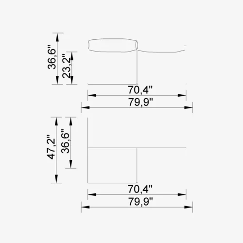 Metropol 3 Sofa - Image 2