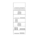 D 01 Double Cabinet (Cabinet With Shelves)