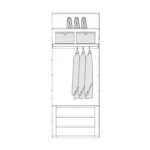D 02 Double Cabinet (Cabinet With Drawers)