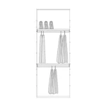 D 03 Double Cabinet (Cabinet With Hanger)