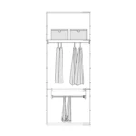 D 05 Double Cabinet Cabinet With Trouser Rack