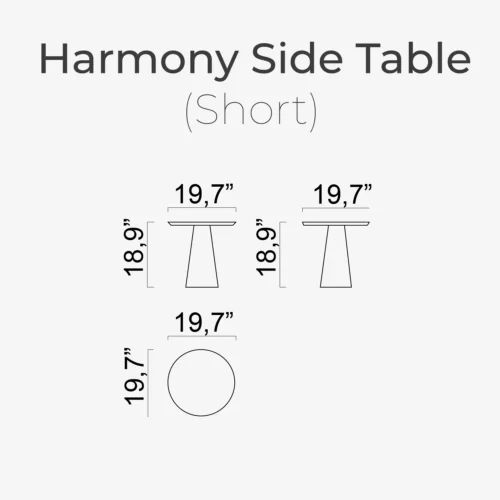 Harmony Side Table (Short) - Image 2