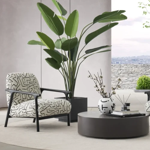 Boboli Accent Chair (Ash Tree - Leather) - Image 3