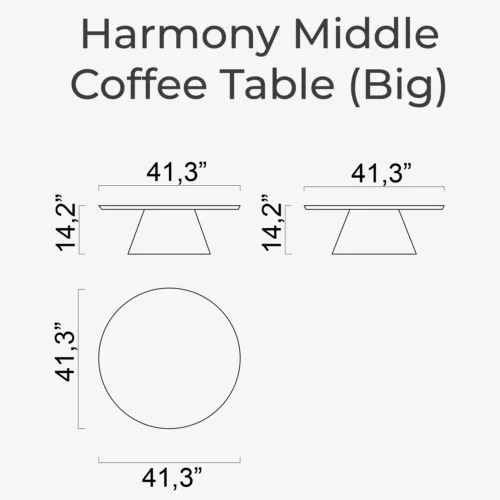 Harmony Coffee Table (Big) - Image 2