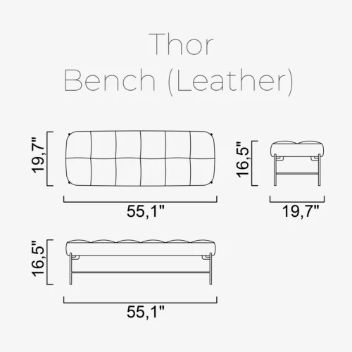 Thor Bench (Leather) - Image 2