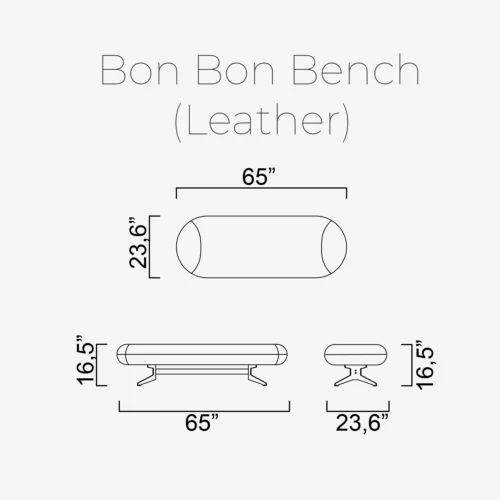 Bon Bon Bench (Leather) - Image 4