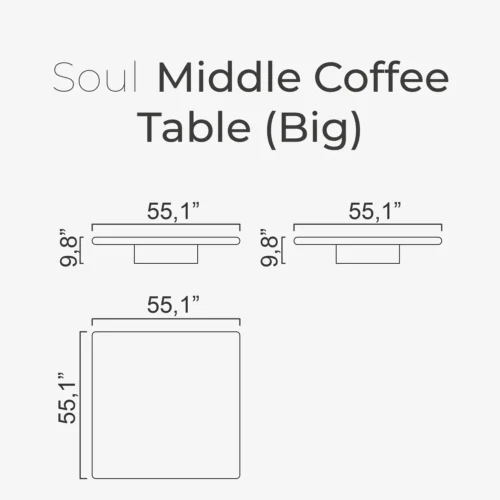 Soul Middle Coffee Table(Big) - Image 2
