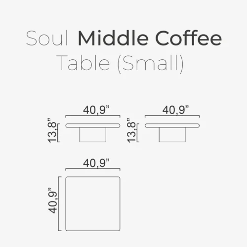 Soul Middle Coffee Table (Small) - Image 2