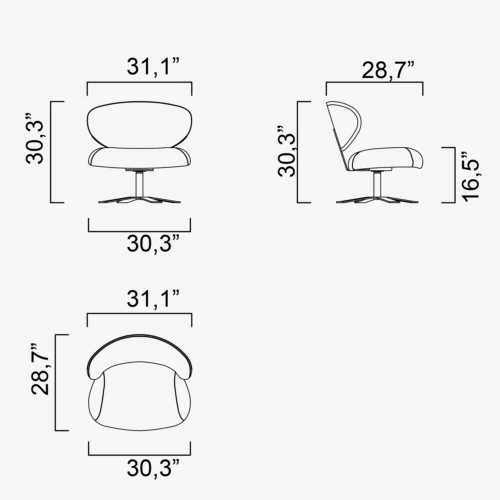 Leo Accent Chair (Leather) - Image 6