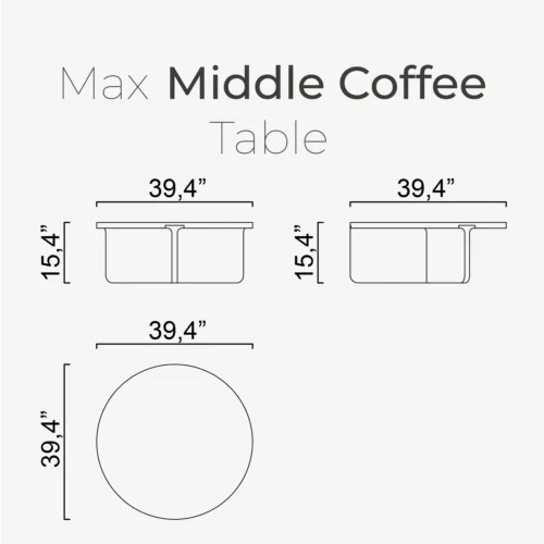 Max Middle Coffee Table - Image 2