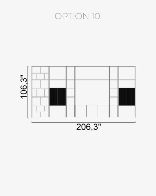 Nova Wall Unit Option 10 - Image 2