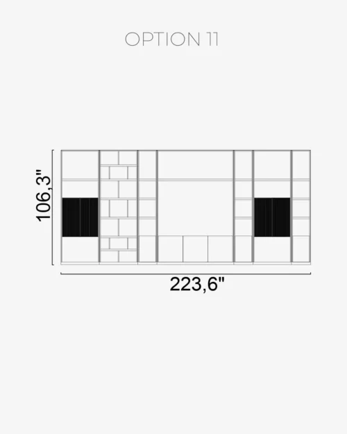 Nova Wall Unit Option 11 - Image 2