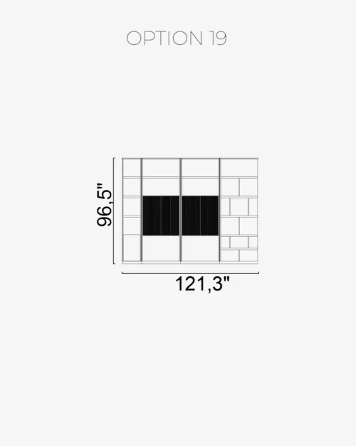 Nova Wall Unit Option 19 - Image 2