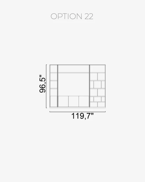 Nova Wall Unit Option 22 - Image 2