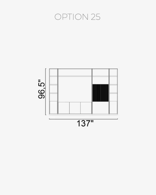Nova Wall Unit Option 25 - Image 2