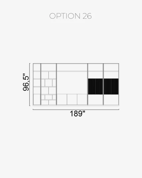 Nova Wall Unit Option 26 - Image 2