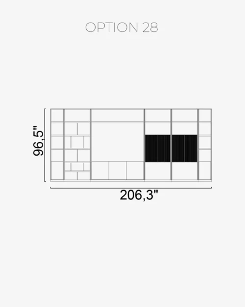 Nova Wall Unit Option 28 - Image 2