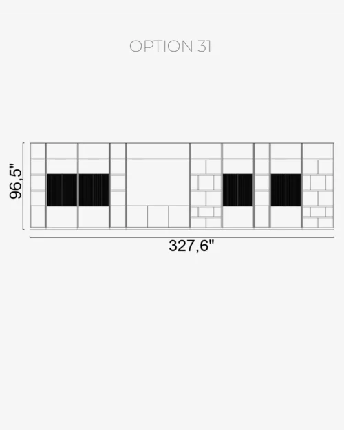 Nova Wall Unit Option 31 - Image 2