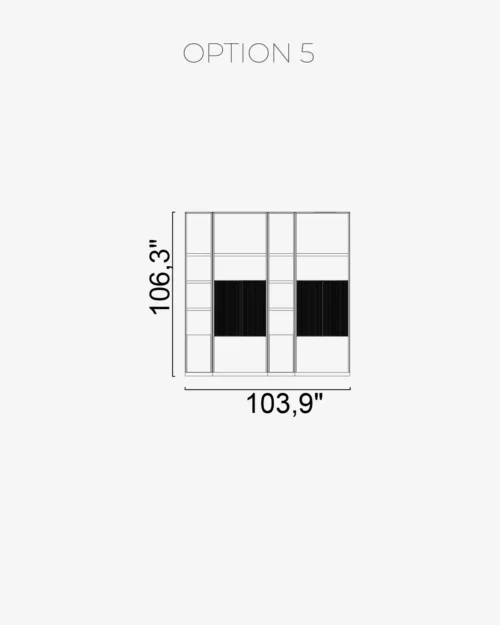 Nova Wall Unit Option 5 - Image 2