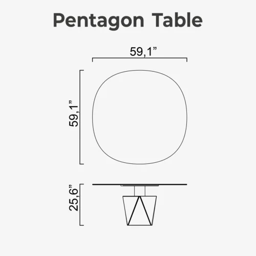 Pentagon Table - Image 3