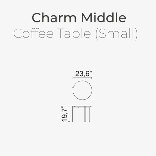 Charm Middle Coffee Table (Small) - Image 2