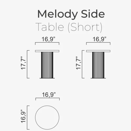 Melody Side Table (Short) - Image 2