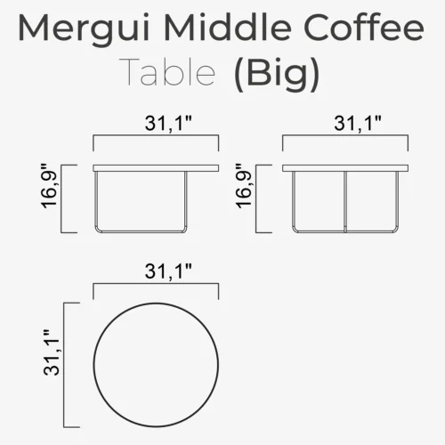 Mergui Middle Coffee Table(Big) - Image 2