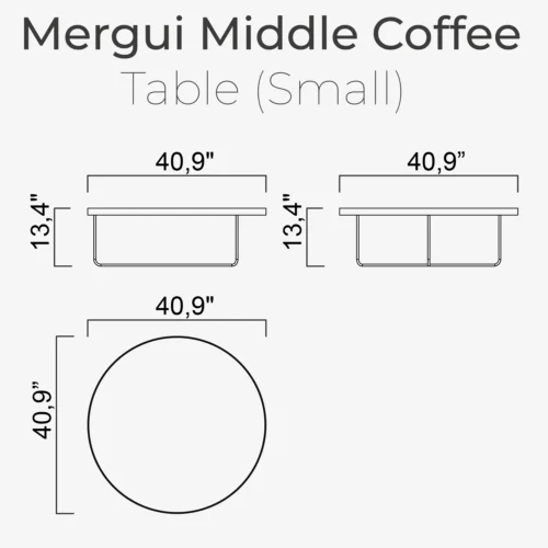 Mergui Middle Coffee Table(Small) - Image 2