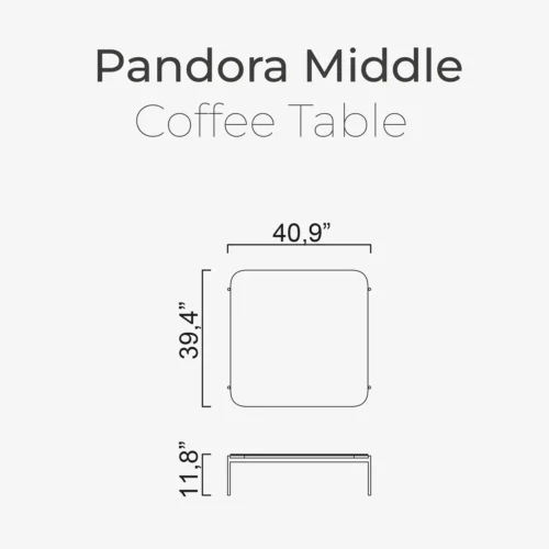 Pandora Middle Coffee Table - Image 2