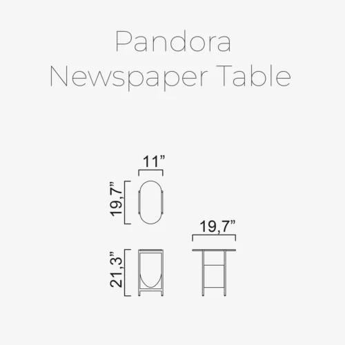 Pandora Newspaper Table - Image 2
