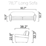 Romans Long Sofa (Leather)