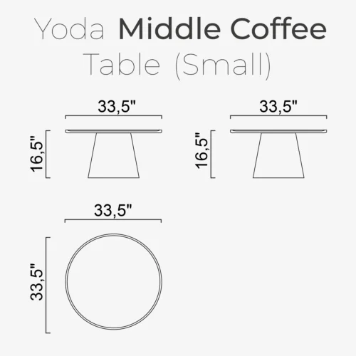 Yoda Middle Coffee Table (Small) - Image 2