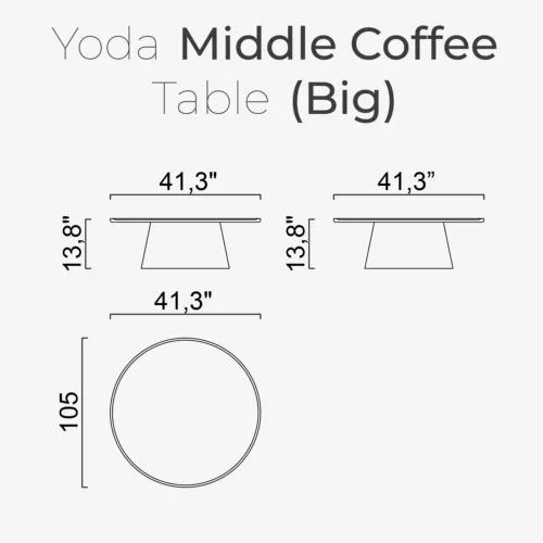 Yoda Middle Coffee Table (Big) - Image 2